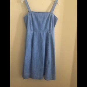 Gap NWT Denim Sundress Zipper in back. Size 4